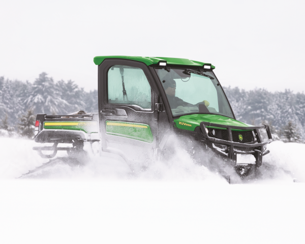 John Deere Gator XUV835R UV in Snow-1