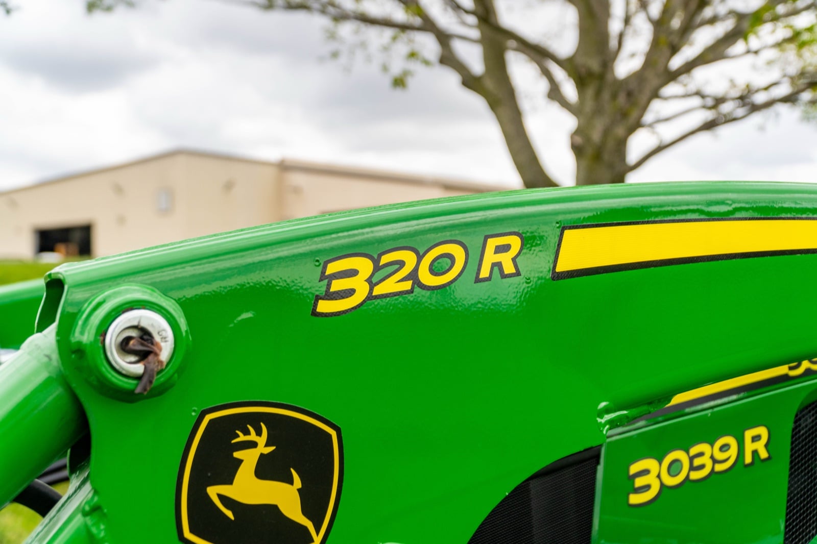 320R loader decal on a 3039R