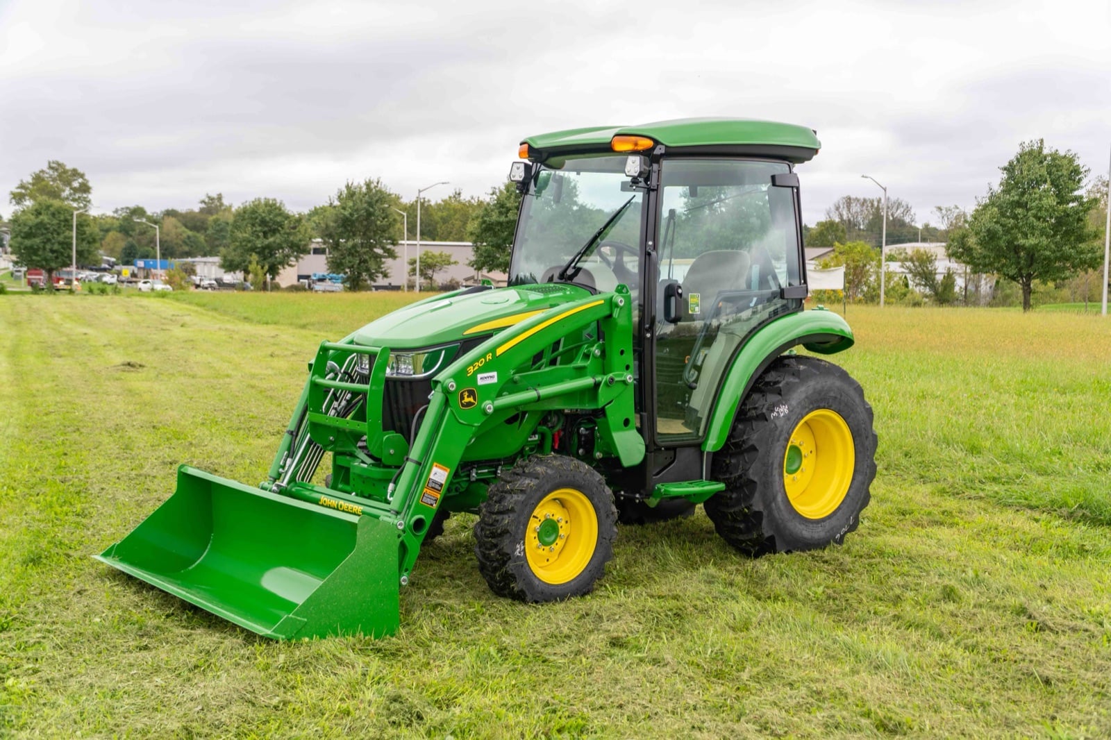John Deere 3039R cab tractor with a 320R loader
