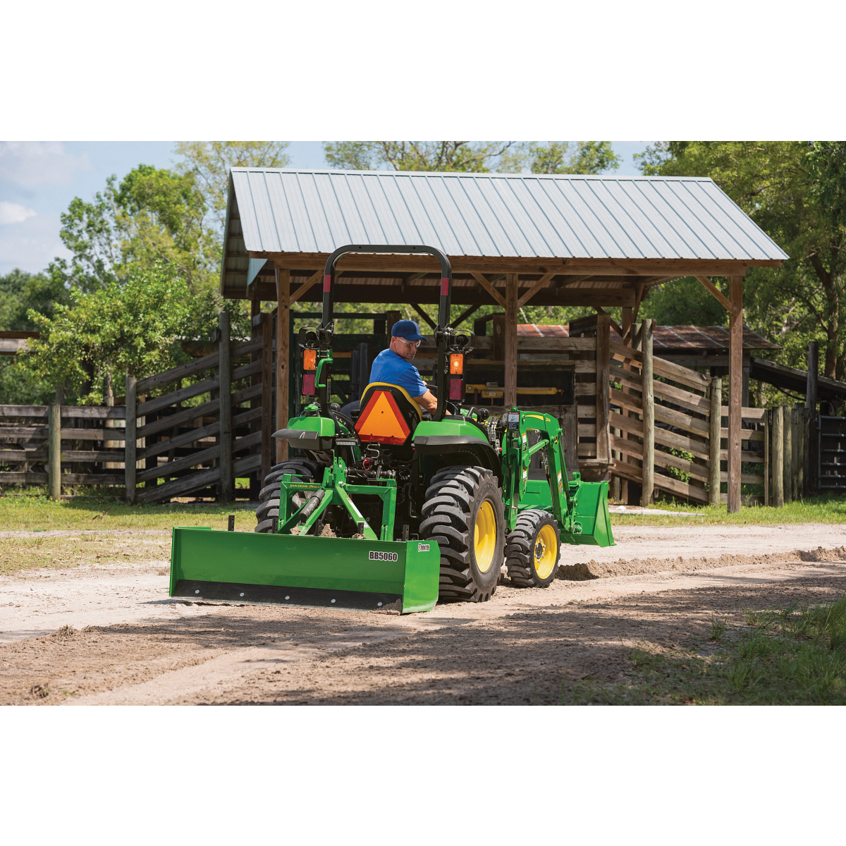 2032R Tractor Leveling A Dirt Drive