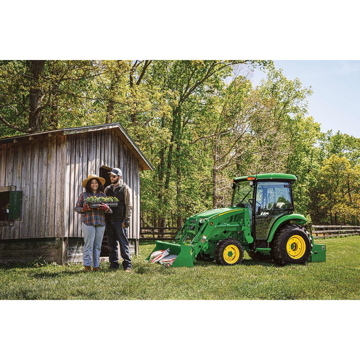3046R compact utility tractor with 320R loader