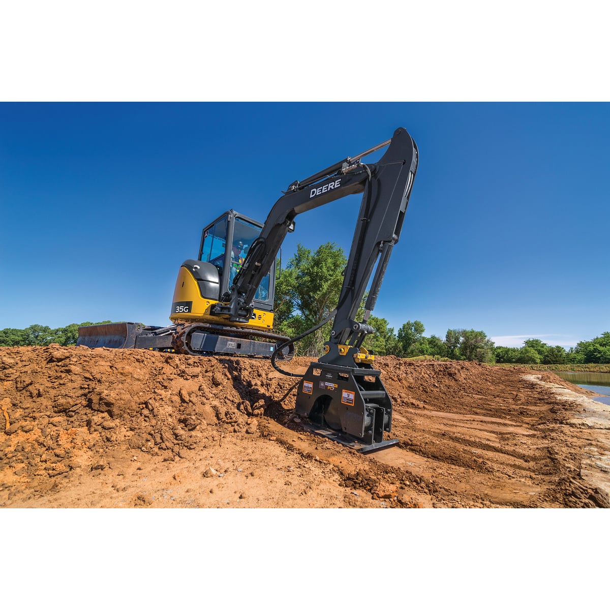 35 P-Tier Compact Excavator with Plate Compactor